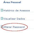 rea Pessoal - Alterar Password